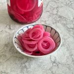 Quick Pickled Red Onions! So delicious and so very easy to pickle! This recipe works for any vegetable you want to pickle.