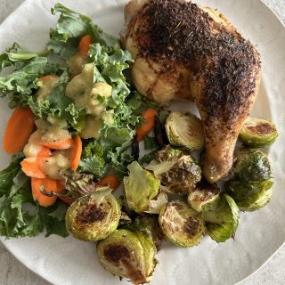 Spatchcocked Roast Chicken recipe! This is a very simple recipe and shows you how to spatchcock a whole chicken. It's delicious!