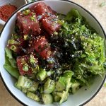 Korean Ahi Poke completely inspired by the poke I had in Kauai from Koloa Fish Market. This poke was so fresh and delicious!