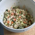 Loaded Tuna Salad with Apples! Super chunky and full of texture, crunchy bits and flavor, you are going to love this!