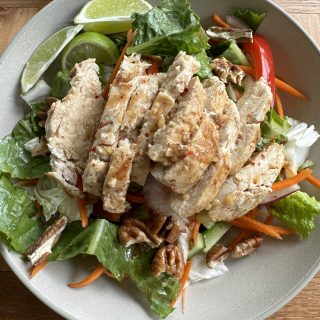 Asian Chicken Salad. Light, refreshing and so full of flavor and delicious! You will love this dressing! We really hope you try this recipe!