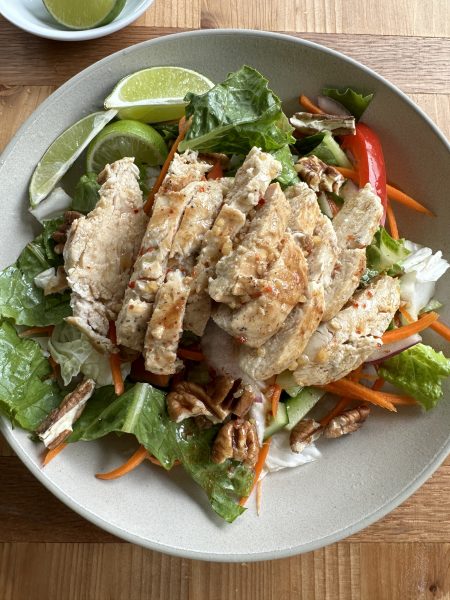 Asian Chicken Salad. Light, refreshing and so full of flavor and delicious! You will love this dressing! We really hope you try this recipe!