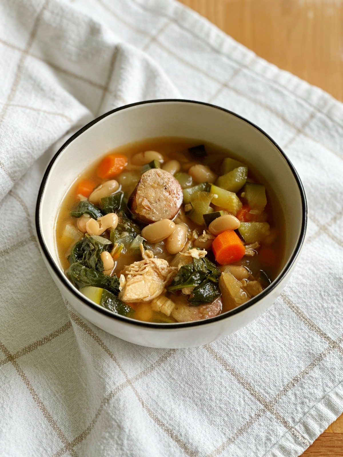 Turkey Sausage White Bean Soup