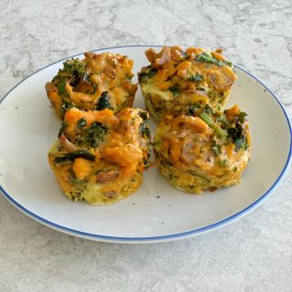 Sweet Potato Egg and Sausage Muffins! So easy to make and these are great for meal prep so you have breakfast.