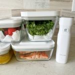 Meal Prep with ZWILLING Fresh & Save&nbsp;Vacuum Seal&nbsp;glass containers! They keep food fresh for&nbsp;up to&nbsp;5 times longer!