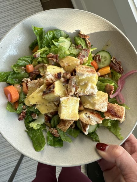 Chicken Salad with Dijon Vinaigrette! This is my go-to salad recipe. This works with just about any protein and it's delicious! 