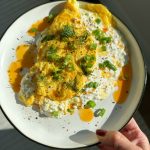 Cottage cheese egg omelette! This is my version of the cottage cheese eggs viral recipe. Rich, creamy and so flavorful, I hope you try this!