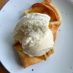 Easy Peach Croissants with Ice Cream! Looking for a delicious and easy summer dessert or sweet treat? Look no further!