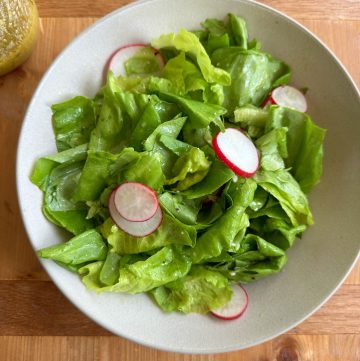 Bibb Salad with Dijon Vinaigrette Dressing. Sometimes the best salads are the most simple. We hope you enjoy!