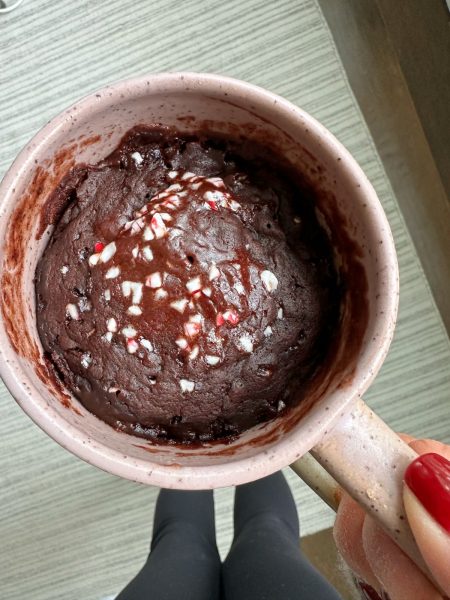 Chocolate Peppermint Mug Cake