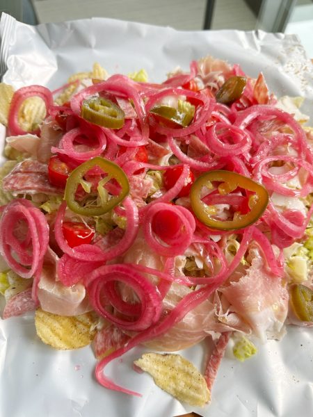 Italian Grinder Potato Chip Snack Bag! Delicious, no fuss and versatile, this is like marrying an Italian grinder sandwich with potato chips!