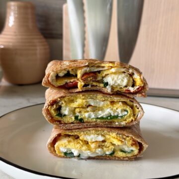 Starbucks Spinach Feta Wrap Copycat Recipe! I have re-created the wrap that everyone loves and made it better! and with more protein!