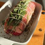 Easy Prime Rib Recipe! You just need salt, pepper and fresh rosemary. You refrigerate overnight and bake it the following day.