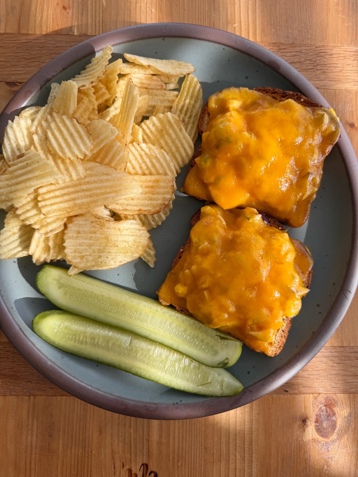 Heated Rivalry Tuna Melt! Super delicious, flavored with red onion, fresh dill, pickles, lemon juice, celery salt and more! 