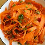 Viral Carrot Ribbon Salad!! Delicious and packed with vitamins, nutrients, including beta-carotene and antioxidants, and great for your skin!